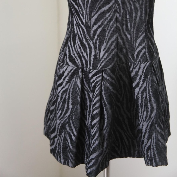 Free People Zebra Print Drop Waist Mini Dress - Picture 4 of 5